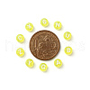 Transparent Yellow Acrylic Beads TACR-YW0001-08M-4