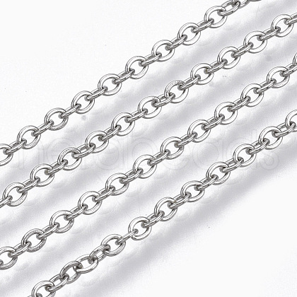 Tarnish Resistant 304 Stainless Steel Cable Chains CHS-S006-JN944-2-1
