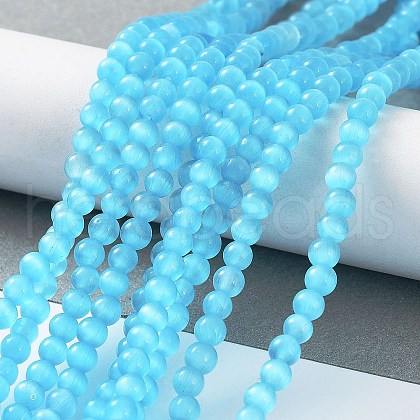 Cat Eye Beads Strands X-CE-F022-4mm-10-1