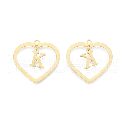 201 Stainless Steel Pendants STAS-N090-LA894-K-G-1