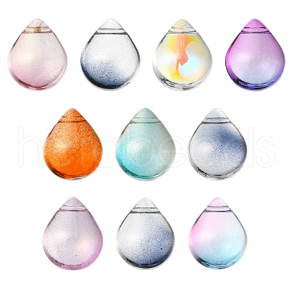 Electroplate Transparent Glass Beads EGLA-YW0001-57-1