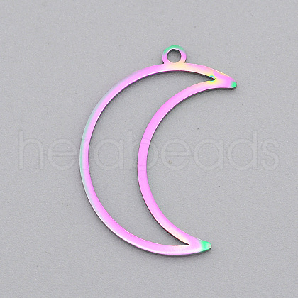 Ion Plating(IP) 201 Stainless Steel Pendants STAS-R111-LA530-1
