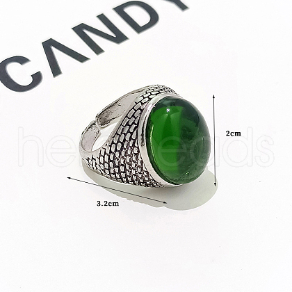 Retro Alloy with Resin Adjustable Cuff Rings FS-WG49C80-02-1