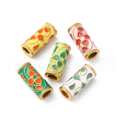 304 Stainless Steel Enamel European Beads STAS-I331-29G-1