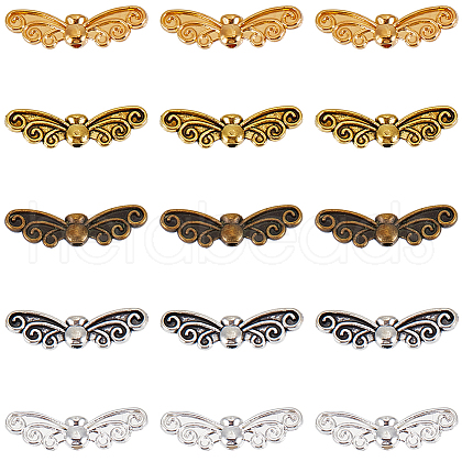 SUNNYCLUE 100Pcs 5 Colors Tibetan Style Alloy Beads FIND-SC0009-31-1