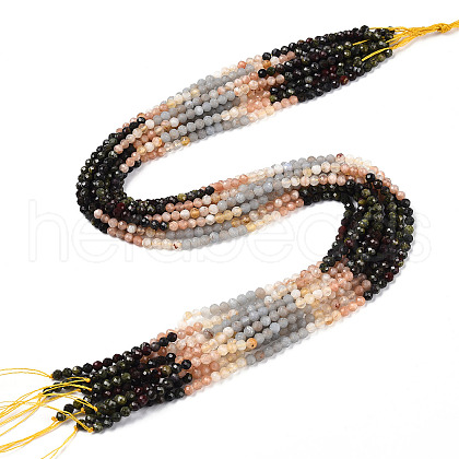 Natural Mixed Gemstone Beads Strands G-D080-A01-01-17-1