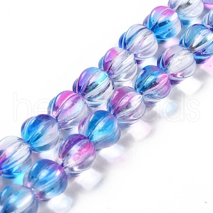 Transparent Glass Beads Strands GLAA-F114-02B-13-1