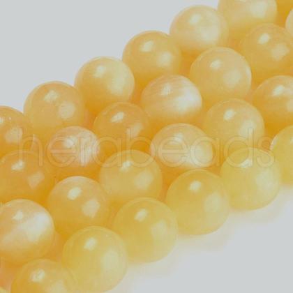 Natural Topaz Jade Beads Strands G-E266-11A-10mm-1