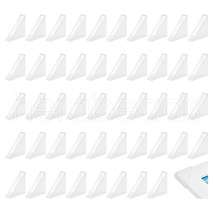  50Pcs Plastic Triangle Corner Protector FIND-NB0005-48C-1