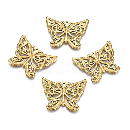 Ion Plating(IP) 201 Stainless Steel Pendants STAS-S119-163G-1