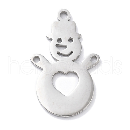 Christmas Theme Anti-Tarnish 304 Stainless Steel Pendants STAS-R003-04P-01-1