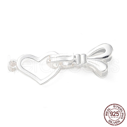 925 Sterling Silver Fold Over Clasps STER-D005-07S-1