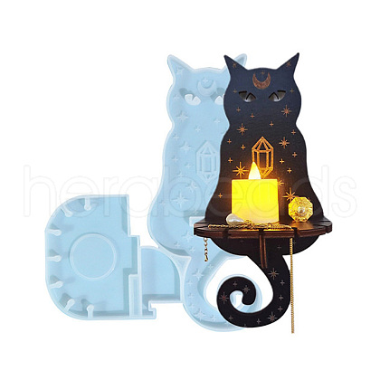 DIY Witchcraft Wall Hanging Candle Holder Display Silicone Molds DIY-G086-11C-1