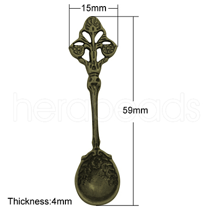 Tibetan Style Alloy Big Pendants TIBEP-A19597-S-FF-1