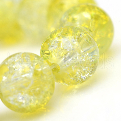Baking Painted Crackle Glass Beads Strands X-CCG-S001-6mm-04-1