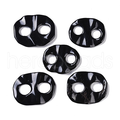 Natural Black Gemstone Pendant G-Q164-12B-1