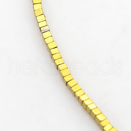 Electroplate Non-magnetic Synthetic Hematite Beads Strands G-J212E-07-1