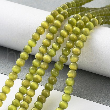 Cat Eye Beads Strands CE-F022-4mm-04-1