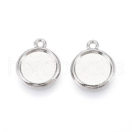 Tibetan Style Alloy Charms Cabochon Settings PALLOY-N178-12AS-A-1