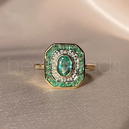 Rectangle Alloy with Rhinestone Finger Rings for Women FS-WGB46A4-01-1