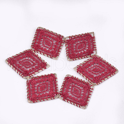 Polyester Woven Pendant Decorations WOVE-T008-05B-1
