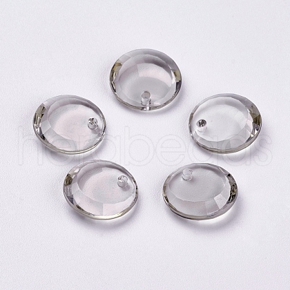 Transparent Acrylic Charms X-MACR-G050-17mm-19X-1