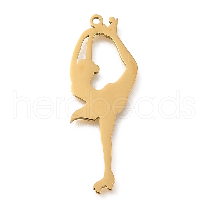 304 Stainless Steel Pendants STAS-R131-11G-03-1