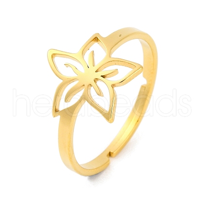 Animal 201 Stainless Steel Adjustable Rings for Women RJEW-D082-05A-1