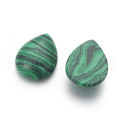 Synthetic Malachite Cabochons G-I214-D10-19x25mm-1