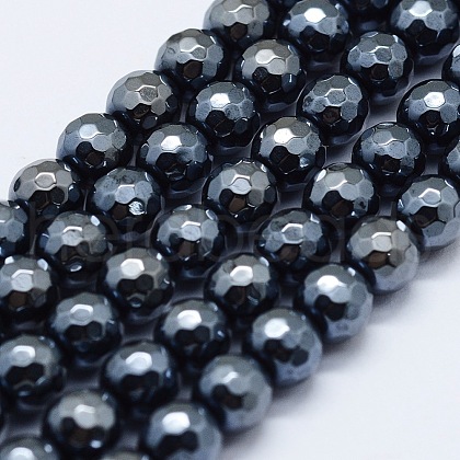 Electroplated Natural Agate Beads Strands G-G749-01E-8mm-1