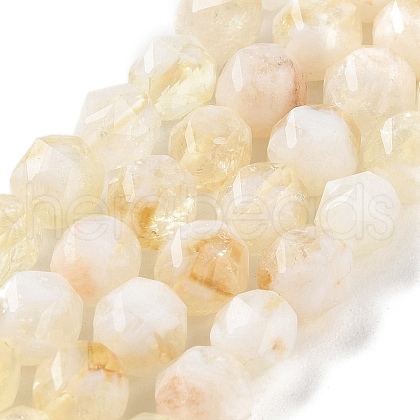 Natural Citrine Beads Strands G-NH0021-A16-01-1