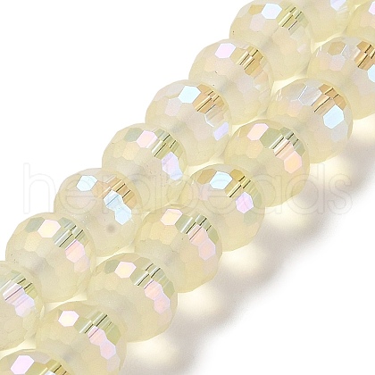Electroplate Glass Beads Strands EGLA-Z001-03A-FR02-1