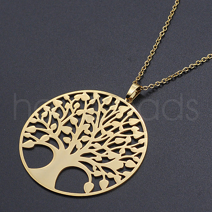 201 Stainless Steel Pendants Necklaces NJEW-S105-JN701-45-2-1