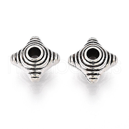 Tibetan Style Alloy Beads TIBE-N013-06AS-1