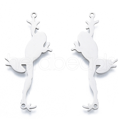 Non-Tarnish 201 Stainless Steel Connector Charms STAS-N090-LA946-1-1