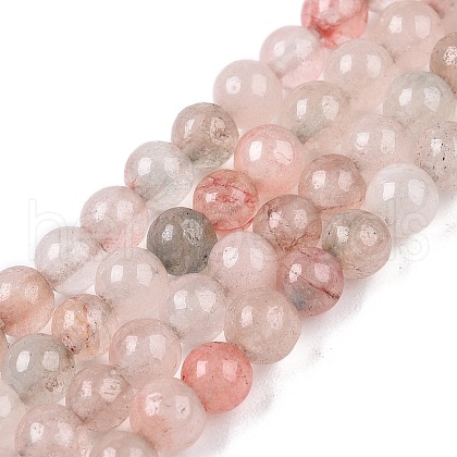 Dyed Natural White Jade Beads Strands G-T140-4mm-A04-1