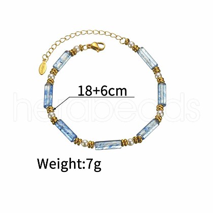 Golden Malachite Natural Pearl Bracelet Dopamine Fashion Simple Girlfriend Bracelet MG9989-7-1