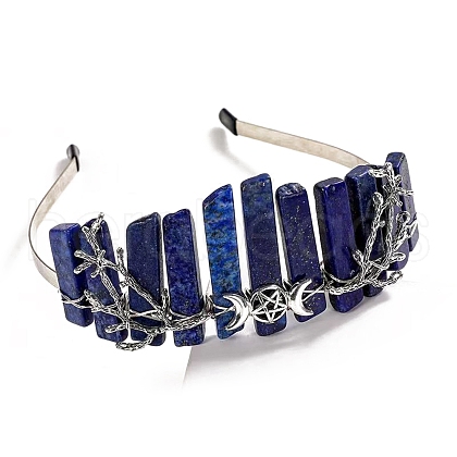 Natural Lapis Lazuli Hair Bands PW-WG16F95-01-1