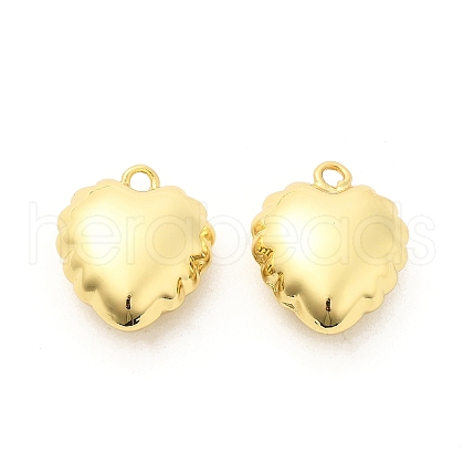 Heart Brass Pendants KK-L237-002G-1