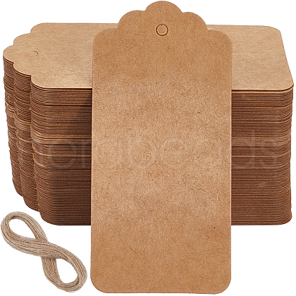 SOFPLATE 200Pcs Blank Kraft Paper Gift Tags CDIS-SP0001-10D-1