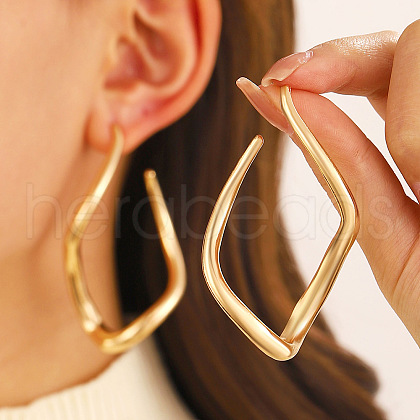 Rhombus Alloy Stud Earrings WG16A82-10-1