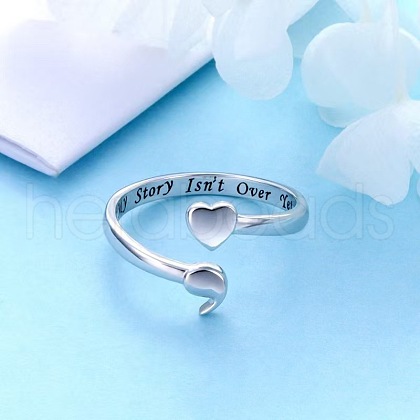 My Story Isn't Over Yet S925 Sterling Silver Cuff Rings FS-WG298CC-01-1