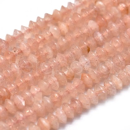 Natural Sunstone Beads Strands G-F686-04A-02-1