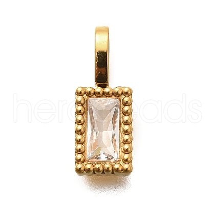 304 Stainless Steel Rhinestone Charms STAS-M109-04G-02-1