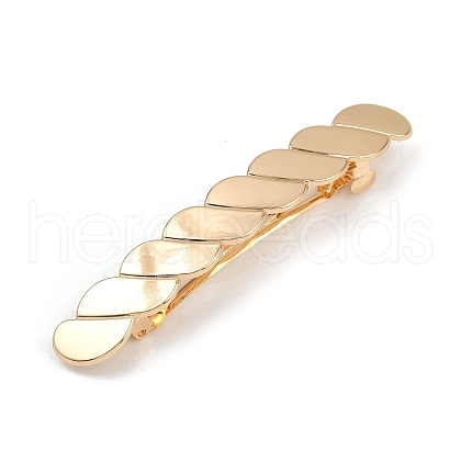 Twist Alloy with Iron Clip Hair Barrettes PHAR-G014-04G-1