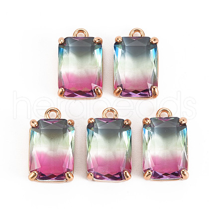 Gradient Color Glass Pendants GLAA-S193-008-A03-1