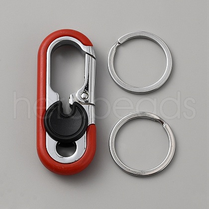 Alloy Car Key Chain for Men AJEW-WH0348-76C-1