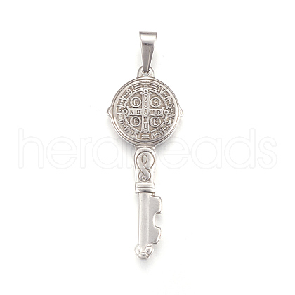 Non-Tarnish 304 Stainless Steel Big Pendants STAS-L210-02P-1