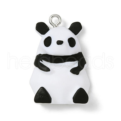 Opaque Resin Pendants RESI-B018-01B-1