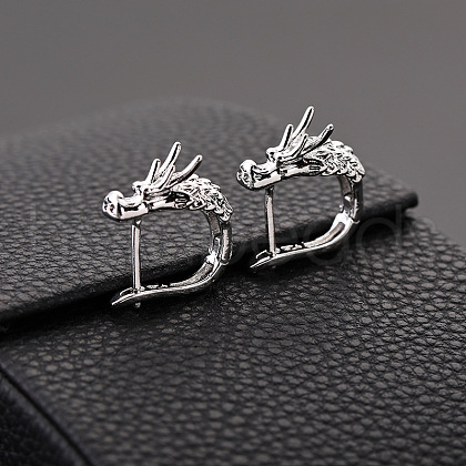 Alloy Dragon Hoop Earrings DRAG-PW0001-78P-1
